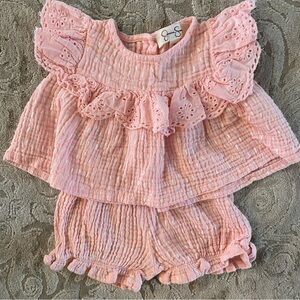 Jessica Simpson 3-6 month muslin set